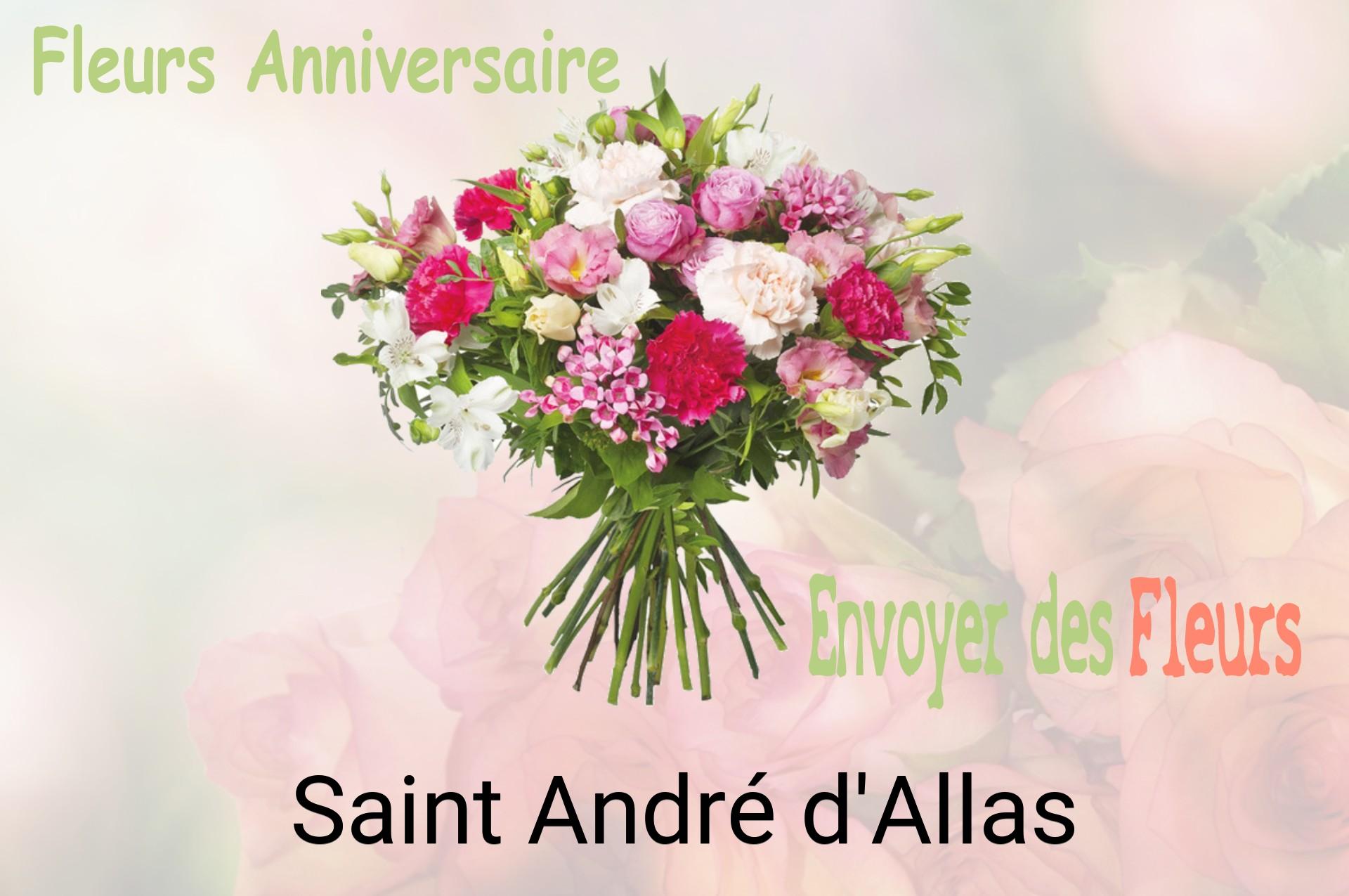 Bouquet de fleurs d’anniversaire livré à Saint-André-d'Allas