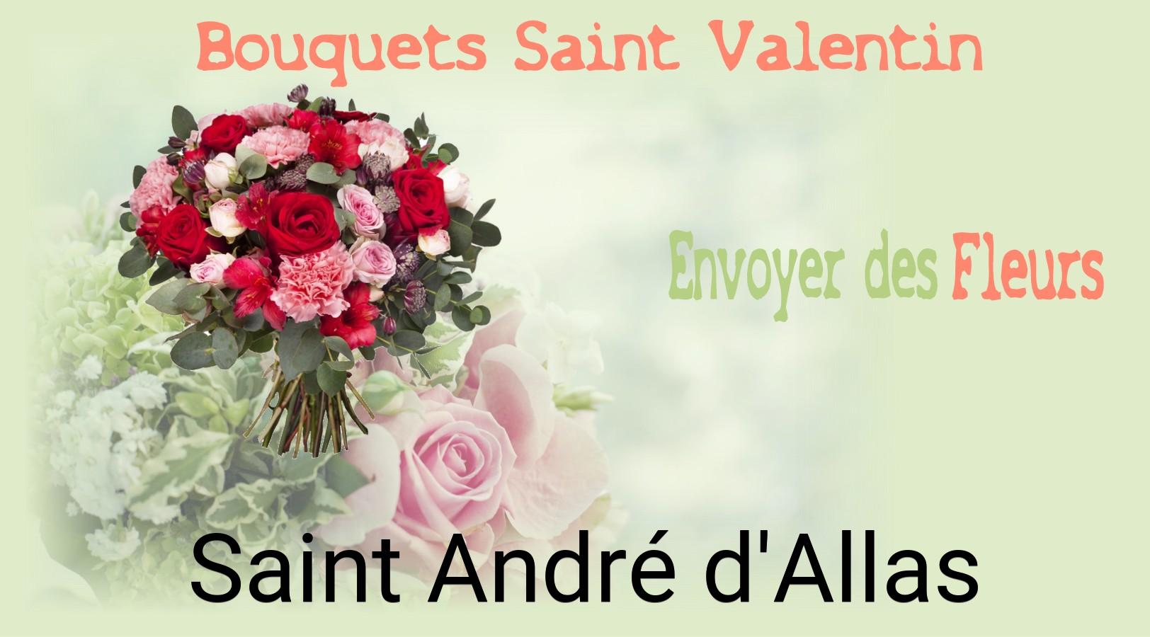 Roses de Saint-Valentin livrées à Saint-André-d'Allas